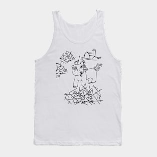 Unicorn at the Farm Tank Top